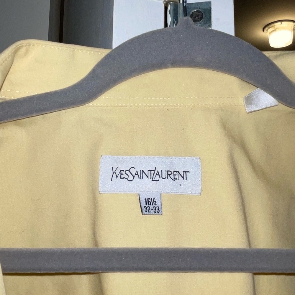 YSL yellow button up! - Picture 3 of 4
